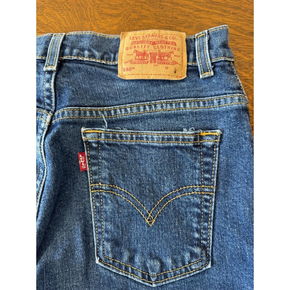 VTG Levis 550 Jeans Womens 12 29" Blue Medium Wash High Rise Relaxed Denim 90s - Picture 8 of 8